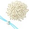 200 Pcs Beige Silicone Cord Locks for Drawstrings Elastic, Single Hole Toggle Stoppers, 0.9 x 0.7 x 0.3 in